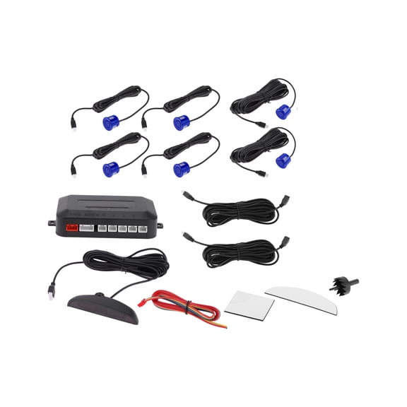 Unique Bargains Reverse Backup Radar System Reverse Parking Sensors Front 2 6Pcs Parking Sensors