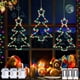 thumbnail image 1 of Xihbxyly Paquete de 3 Luces Navideñas para Ventana, Diseño Led En Forma de Árbol, 8 Modos de Iluminación, Funciona con Pilas, Control Remoto, Decoración para Interiores y Exteriores, Fiestas Navideña, 1 of 6