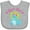 AC-Heather Grey, variant on Inktastic Gigi's Girl dinosaur Girls Baby Bib