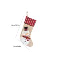 thumbnail image 2 of Feledorashia Christmas Burlap Stocking, Christmas Stocking Ornament, Christmas Accent for Christmas Tree Mantel Wreath Window Gift, Burlap Fabric with Mini Stocking Shape and Attached Hanging Loop, 2 of 7