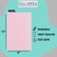 thumbnail image 2 of 4 Mil Pink Anti-Static Heavy Duty Plastic Flat Bags - 6" x 12" & (1000 Bags), 2 of 7