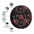 thumbnail image 4 of Sikiie Flowers And Humming Bird1 PVC Leather Spare Tire Wheel Cover Spare Tire Cover, for Car Truck SUV Camper Trailer Universal Fit(14-17in)-16 inch, 4 of 6