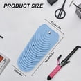 thumbnail image 7 of Heat Resistant Silicone Mat Pouch for Hair Straightener, Non-slip Travel Pad Cover for Curling & Flat Iron, Portable Styling Heat Mat Holder for Curler Wand and Hot Waver (Blue), 7 of 7