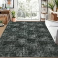 thumbnail image 2 of FairOnly 9'x12' Grey Washable Living Room Rugs Modern Area Rugs for Bedroom Patchwork Print Non Shedding Rugs for Bathroom Home Office Carpet, 2 of 7