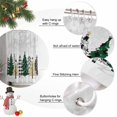 thumbnail image 7 of Christmas Shower Curtain Christmas Tree Shower Curtains for Bathroom Winter Holiday Xmas Decor, Waterproof Polyester Shower Curtain Set with Hooks, Extra Long 72" x 78" Snowflake Forest, 7 of 7