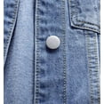 thumbnail image 5 of Women's Bride Casual Jean Jacket Distressed Ripped Denim Jacket Coat With Pockets, 5 of 5