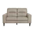 thumbnail image 4 of Lexicon Lewes 2-Piece Leather Match Sofa Set in Latte, 4 of 11