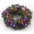 thumbnail image 1 of Vermont Christmas 189910 Purple Ribbon Advent Wreath - 11 in. Dia., 1 of 2