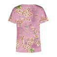 thumbnail image 5 of T-Shirts d'Été pour Femmes Grande Taille, Hauts d'Été pour Femmes, Blouse Imprimée d'Été, T-Shirts Décontractés à Col en V, Manches Courtes, Hauts, T-Shirt à Col en V pour Femmes en Liquidation, 5 of 5