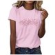 thumbnail image 3 of RKSTN Valentines Gift Valentine Shirts for Women Oversized Crewneck Valentine's Day Graphic Print Short Sleeve T Shirts Pullover Top Womens Casual Round Neck Plus Size Loose Comfy Summer Tee Shirts, 3 of 6