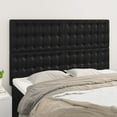 thumbnail image 4 of vidaXL Headboards 2 pcs Black 31.5"x2"x30.7"/34.6" Faux Leather, 4 of 72