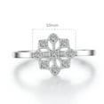 thumbnail image 7 of 925 Silver CZ Band Women's White/Yellow Gold Filled Wedding Party Ring Size 4-9, 7 of 7