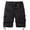 Black, variant on Mens Long Cargo Shorts Expandable Waist Gym Shorts Casual Breathable Fabric Summer Outdoor Casual Shorts with 6 Pockets Black,M