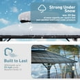 thumbnail image 4 of Modern Shade The Horizon Hardtop Gazebo - 10' x 14' Black Double Steel Roof with 4 Solar LED Lights, 4 of 9