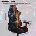thumbnail image 2 of SCRAWLGOD Deer Lightning American Flag Print 4 Pieces Gaming Chair Covers with Armrest Covers Dustproof Stain Resistant Gaming Chair Cover Set Elastic Computer Chair Seat Slipcovers, 2 of 7