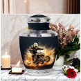 thumbnail image 4 of Quad Bike Rider Kicking Up Dust Grandiose Large Cremation Urn - Adult Human Ashes Respect Funeral Urns For Human Ashes - Memorial Urns 10 Inch, 4 of 5