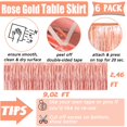 thumbnail image 2 of Pack de 6 faldas de mesa Mebiornt, lámina de oro rosa, 74 x 274 cm, 2 of 5