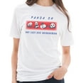 thumbnail image 3 of Plus Size Panda On Series Cotton Short Sleeve Graphic Shirt - White 3XL, 3 of 4
