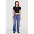 thumbnail image 3 of Womens Cropped Short Sleeve Crew Neck Tee, 3 of 5