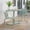 Green + Iron, variant on Luckynote 3-Piece Outdoor Bistro Set, Iron Frame with Matte Finish, Weather Resistant for Patio Garden, Teal