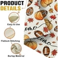 thumbnail image 4 of diyeu Welcome Fall Football Pumpkin Decorative Garden Flag, Autumn Sport Game Day Maple Leaves Yard Outside Home Decoration, Rugby Seasonal Burlap Outdoor Small Decor Double Sided 12 x 18, 4 of 6