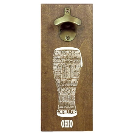 

Ohio Craft Beer Typography Cap Catching Magnetic Bottle Opener