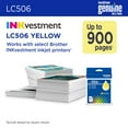 thumbnail image 3 of Brother Genuine LC506XLY High Yield Yellow Ink Cartridge, 3 of 10