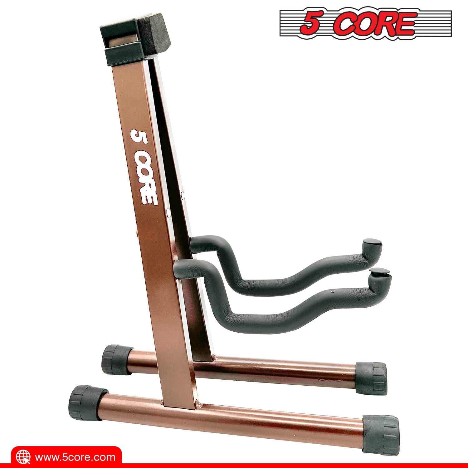 5 Core Guitar Stand A Frame w Soft Foam Arm Non Slip Rubber for Acoustic Electric Bass Ukulele