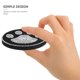 thumbnail image 5 of unbranded 2Ud Plastic Drink Coasters with Rhinestone Design White Anti-Skid Car Cup Mats Reusable, 5 of 8