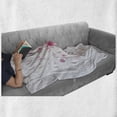 thumbnail image 6 of Almond Blossom Soft Flannel Fleece Throw Blanket, Sakura with Petals Botanical Arrangement Pastel Symbolic Illustration, Cozy Plush for Indoor and Outdoor Use, 60" x 80", Pink Pale Pink, by Ambesonne, 6 of 6