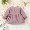 thumbnail image 4 of Bearichfupo Toddler Girls Long Sleeve Solid Color Ruffles Bowknot Dress Dance Party Dresses Clothes, Sizes 18-24 Months, 4 of 6