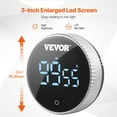 thumbnail image 4 of Digital Kitchen Timer Magnetic Countdown Countup Timer & Large LED Display, 4 of 8