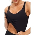 thumbnail image 6 of Women's Long Sports Bra, Wireless, Padded Support, Breathable, Elastic, Moisture Wicking, 6 of 7