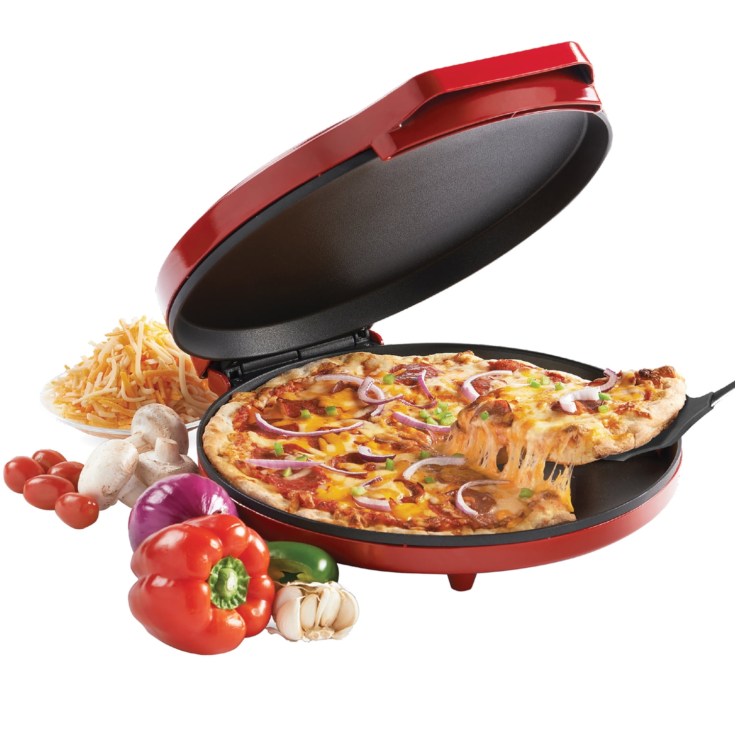 Betty Crocker 12-In. Pizza Maker, Red, BC-2958CRPT