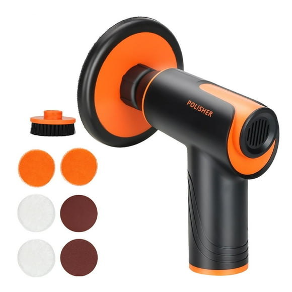 Almencla Mini Car Cordless Polisher Polisher Fast Charging DIY Ceramic Boat Detail Type C