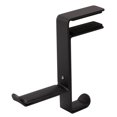 thumbnail image 2 of Soporte para auriculares perfecl GANCHO para colgar debajo del ESCRITORIO con almohadilla de cuero suave Negro, 2 of 8