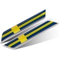 thumbnail image 1 of HSHDLDF Car Styling 3D Aluminum Epoxy National Flag Logo Emblem Sticker Metal Decal Badge Auto Exterior Accessory (Sweden Silver), 1 of 3
