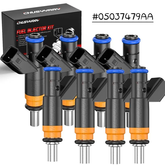 8 Fuel Injectors 05037479AA Replacement For Dodge 2009 Ram 3500 Pickup 5.7L