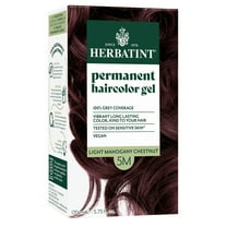 Herbatint Permanent Hair Dye For Women - 5M Light Mahogany Chestnut - 100% Grey Coverage - Ammonia-Free, Alcohol-Free & Vegan - 5.75 fl oz