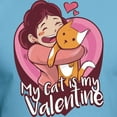 thumbnail image 3 of CafePress - My Cat Is My Valentine T Shirt - Fitted T-Shirt, Vintage Fit Soft Cotton Tee, 3 of 4