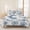 White, variant on 3 Pieces Queen Quilt Set,Coastal Blue Conch Shells Ocean Flora Soft Bedding Sets with 1 Quilt & 2 Pillow Shams,Vintage Linen Summer Bedspread Lightweight Coverlet Comforter