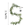 thumbnail image 2 of 9FT Lighted Olive Vine Christmas Garland, Handcrafted Artificial Greenery with Built-in LED String, Christmas Garland with Lights for Home Decor, 2 of 7