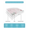 thumbnail image 4 of Twin XL Quilt Bedding Set, Red Pink Valentine's Day Reversible Summer Quilt 3 Pieces, Love Heart Eucalyptus Leaves Ombre Lightweight Bedspreads Coverlets with 2 Pillow Shams for All Seasons, 4 of 5