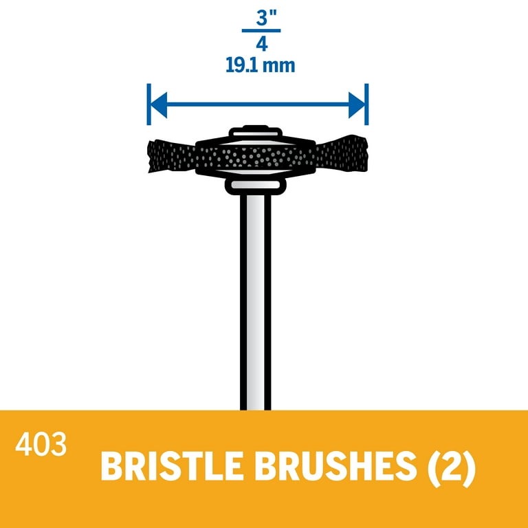 Dremel 403 02 3 4 In. Nylon Bristle Brushes Walmart