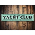 thumbnail image 1 of Yacht Club Novelty Decor, Metal Wall Sign - 4x18 Inches, 1 of 4