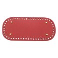thumbnail image 2 of Guardurnaity Accesorio para bolso, bolso de cuero PU, Base elíptica, patrón de quiasma DIY, almohadilla para bolso, Arpicot Ropa, zapatos y accesorios Miscelánea rojo, 2 of 6
