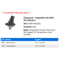 thumbnail image 2 of Thermostat - Compatible with 2003 - 2013 Mazda 6 2004 2005 2006 2007 2008 2009 2010 2011 2012, 2 of 2