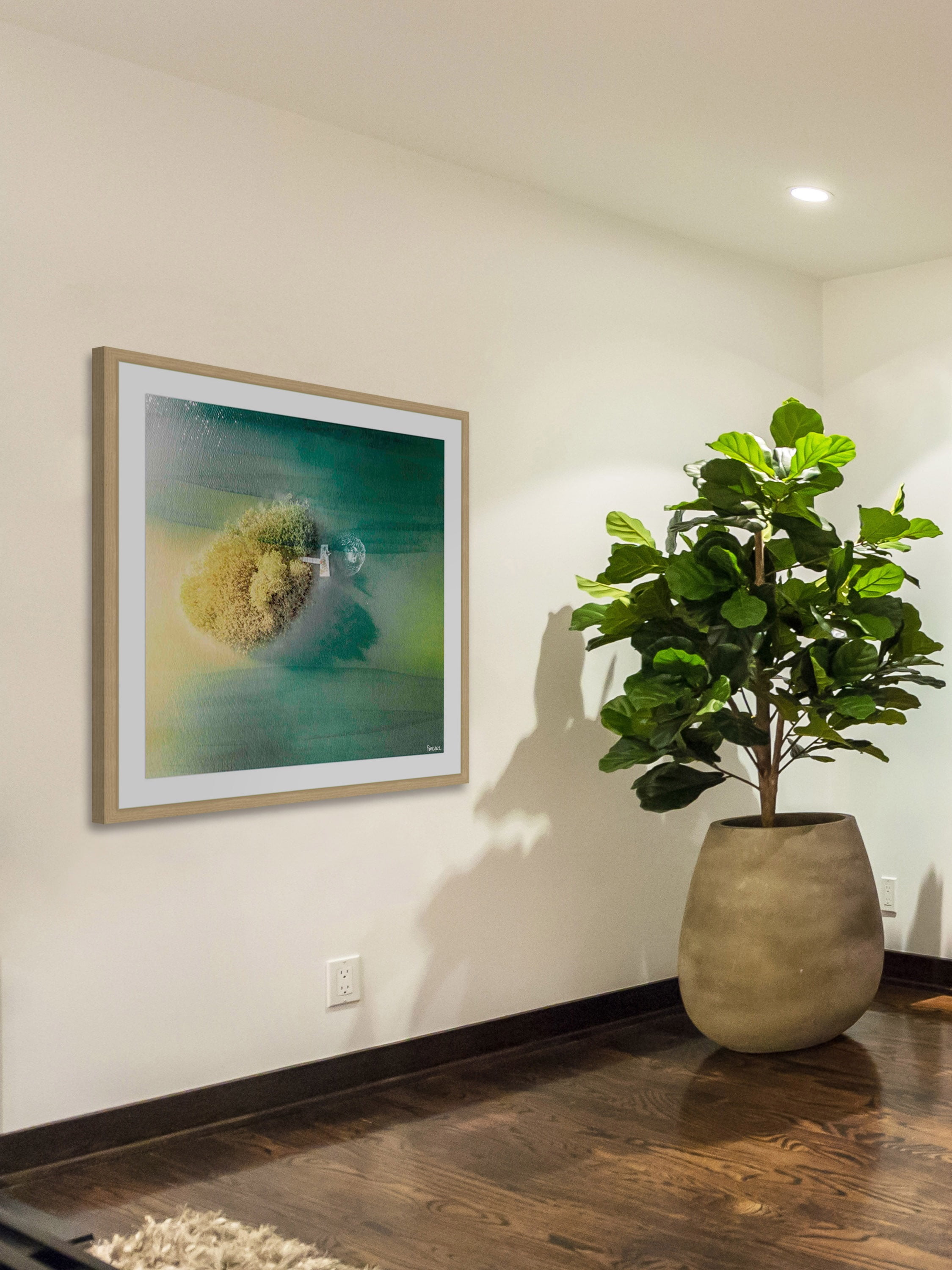 "Bushy Island" Framed Painting Print