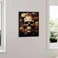 thumbnail image 3 of ONETECH Skull Skeletons Halloween, The Haunted House, Wall Art Halloween, canvas art Gothic, Halloween Ghost Print, Halloween Decor, Pumpkin Wall Art12x16in, 3 of 4