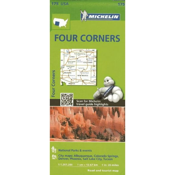 Michelin four corners map - folded map: 9782067190894
